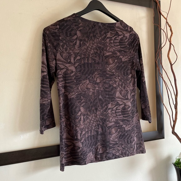 90’s Liz Claiborne stretch black brown sweater - Picture 2 of 8